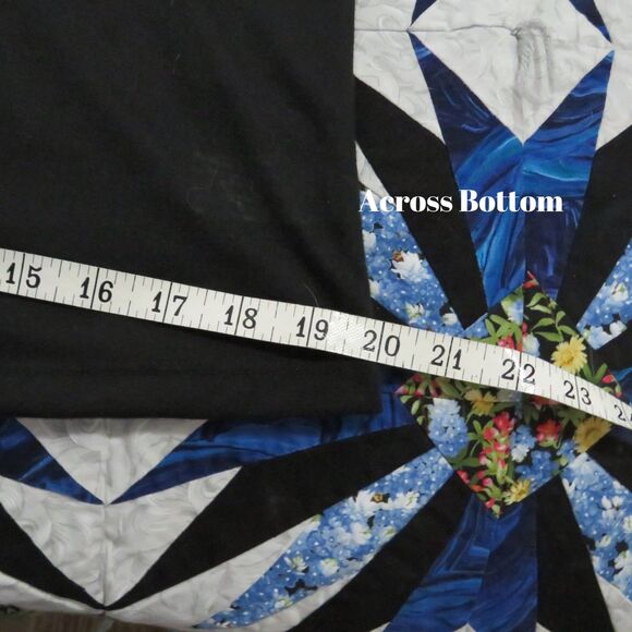 B.L.E.U. Flowy Blouse Sz S Women Peach and Black Boho Fairy Core for Cruises - Picture 7 of 8